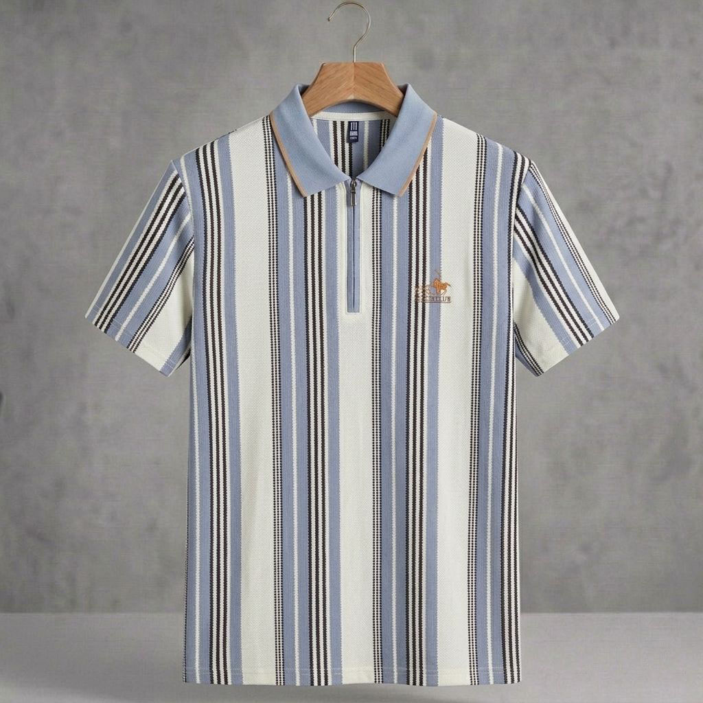 CHAINA POLO T-SHIRT ZIP